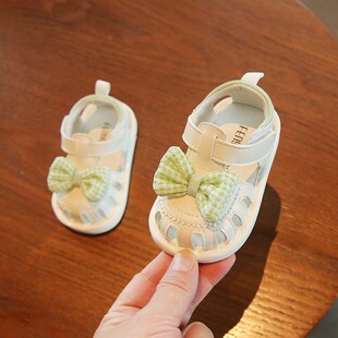 2024婴儿凉鞋女一岁女宝宝公主A学步鞋软底6-12个月婴幼儿叫叫鞋
