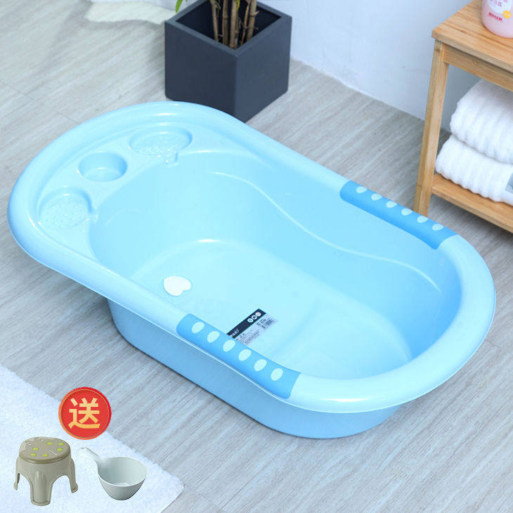 新款宝宝0到6i岁洗澡盆婴儿澡盆可坐可躺新生儿折叠浴盆盘大号bb