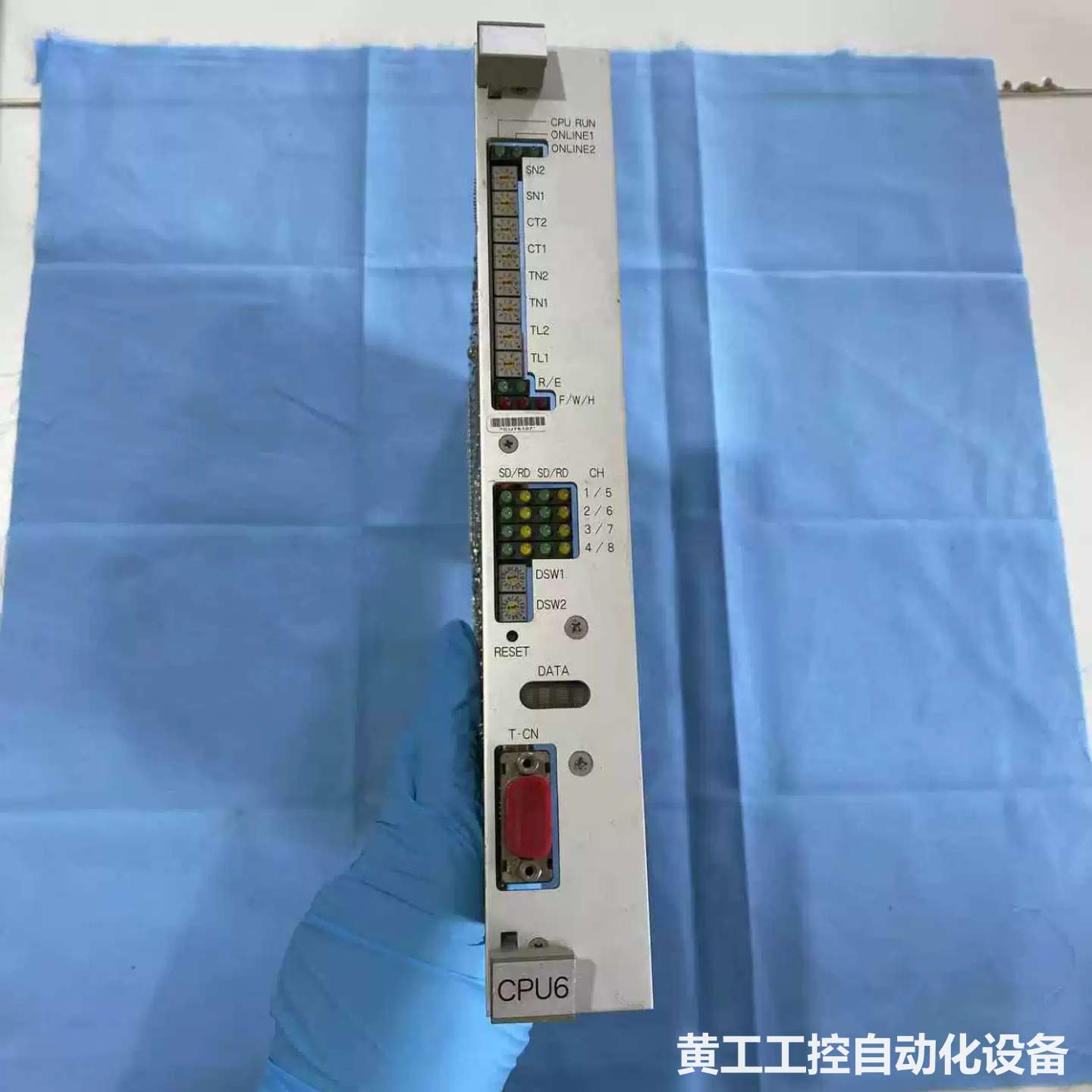 三菱PLC CPU6主板 R71-CPU6B 功能完好 成色