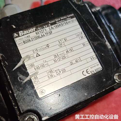 Bauer保尔减速电机BG06-31/D06LA4-TF/S