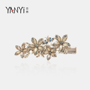 2025年新款夹子头饰精致复古大号鸭嘴夹后脑勺一字夹顶夹气质发饰