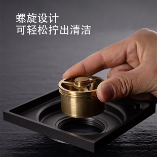全铜地漏芯防臭淋浴室厨房卫生间厕所防溢防虫螺纹丝磁悬浮防臭芯
