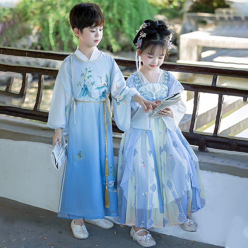 儿童汉服男童女童古装2025新款中国风演出服帅气少爷服唐装春秋季,童装/婴儿装/亲子装,汉服,淘宝优惠券,粉丝福利购,淘宝优惠卷