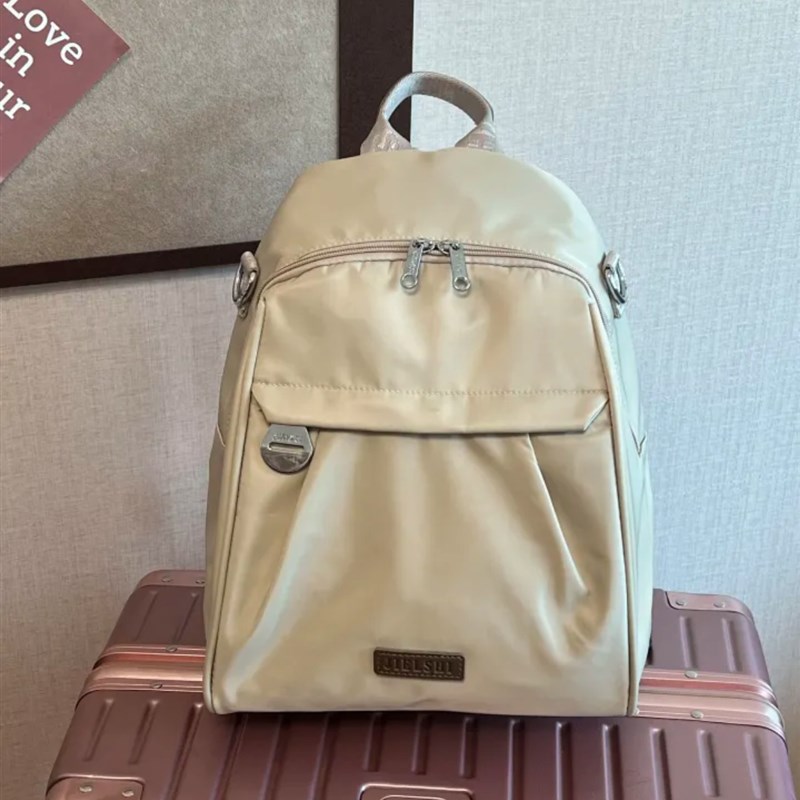 日系一包多背女牛津布妈咪双肩包防水出游百搭通勤旅行帆布单肩包