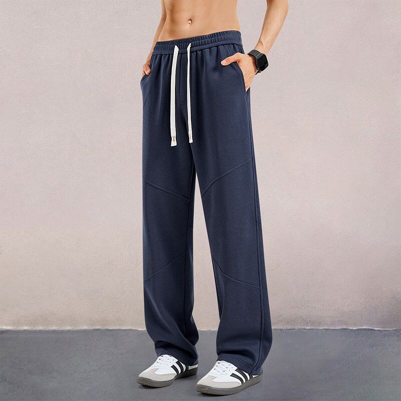 运动裤男士2025春季新款休闲宽松直筒长裤男生美式潮百搭篮球卫裤