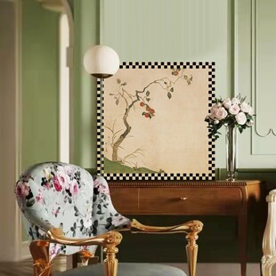 酒井抱一 日式小众装饰画 新中式客厅书房玄关酒吧日料店家居挂画