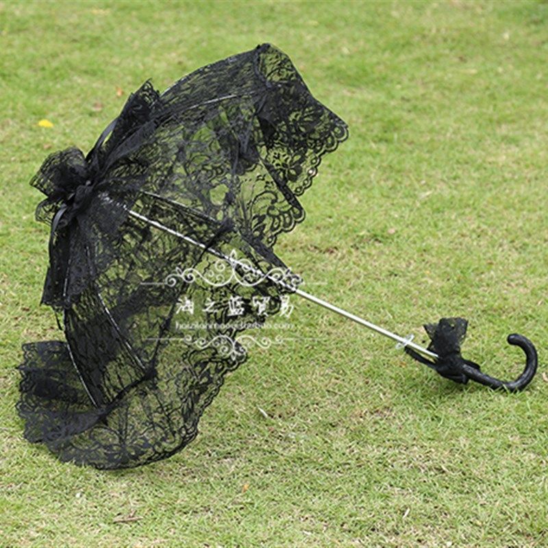 韩版新款儿童花边伞新娘伞婚纱伞白色蕾丝伞花边伞休闲工艺礼品伞