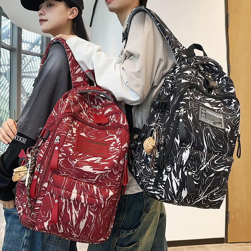 书包女初中生大容量韩版高中生双肩包男大学生潮流休闲百搭背包