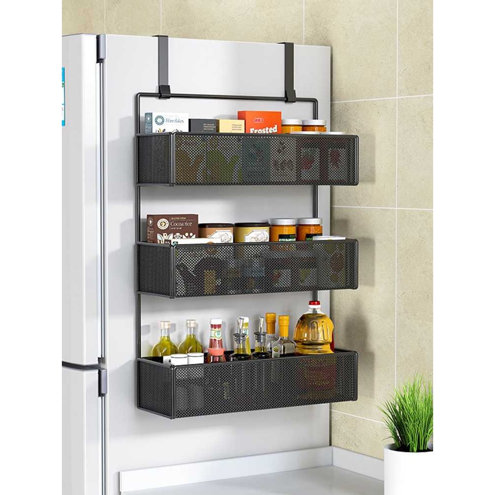 冰箱置物架侧面收纳厨房用品家用大全侧壁保鲜膜多层挂架中高