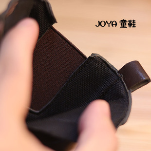 男童马丁靴2024春季新款中小童皮鞋黑色帅气洋气炸街Y英伦风短靴