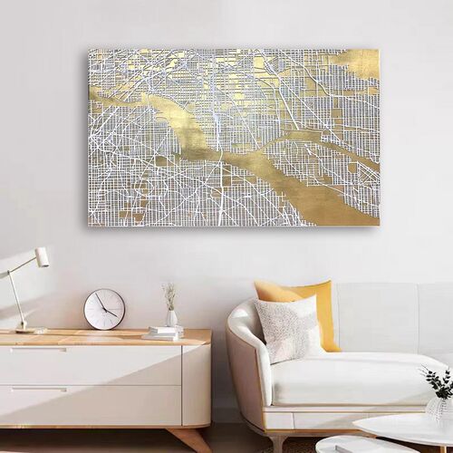 现代立体浮雕城市地图装饰画玄关客厅样板房酒店大堂展.厅抽象挂