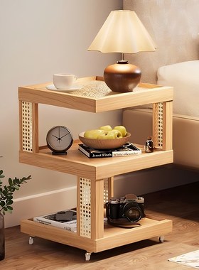 移动茶几沙发边柜小桌子2s025新款床头侧边柜边几简易多功能置物