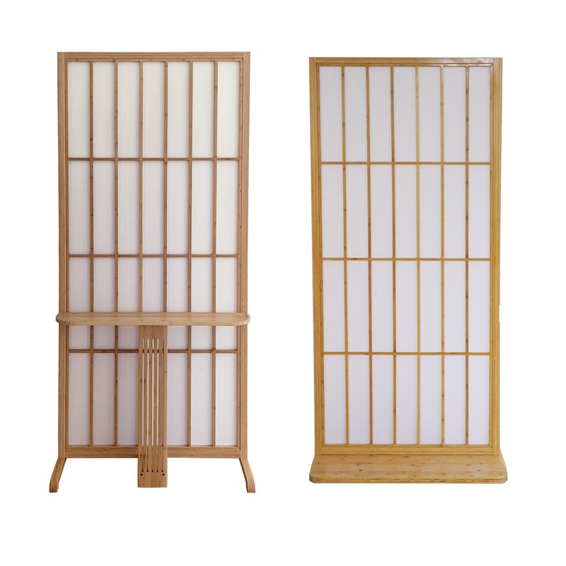 日式屏风隔断客厅202r5新款进门简约可移动全遮挡案几屏风一体玄