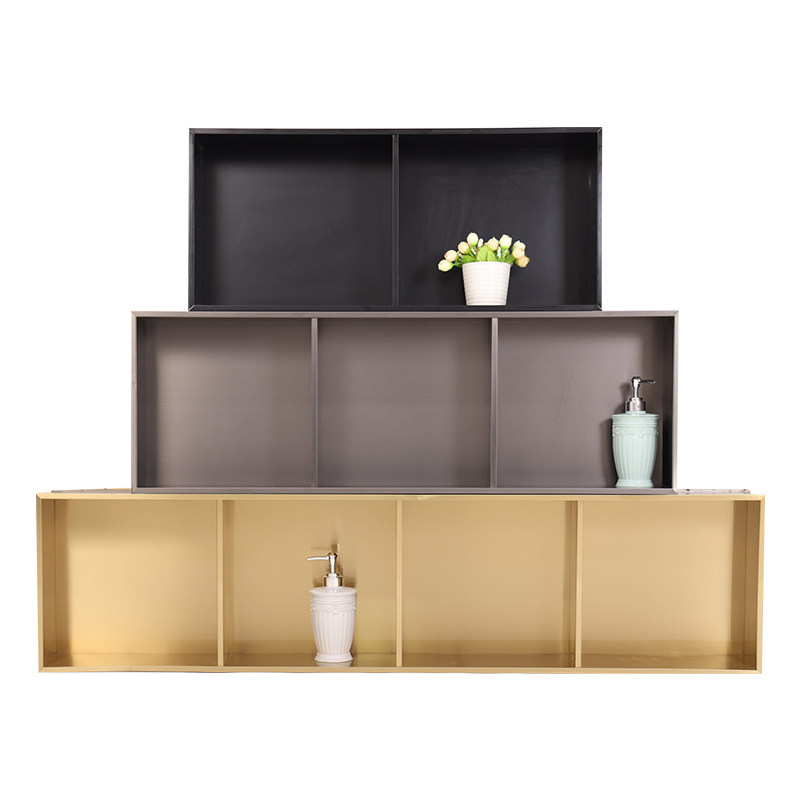 不锈钢壁龛柜嵌入式卫生s间浴室壁龛隔板背景墙金属成品置物架定,家装主材,收边条/压线条,淘宝优惠券,粉丝福利购,淘宝优惠卷