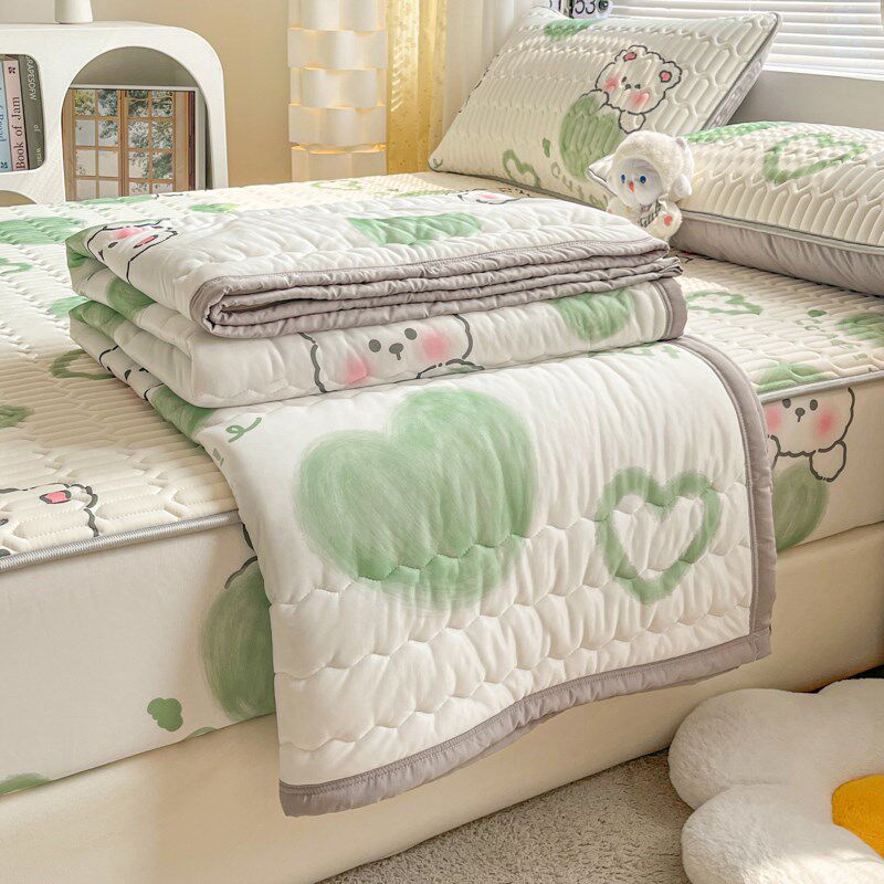 乳胶凉席四件套冰丝夏凉被床笠款2024新款夏天空调被夏季夏被席子