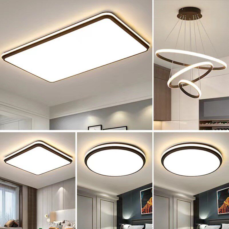 北欧现代客厅灯套餐简约led吸顶灯饰家用长方形全屋套装组合灯具