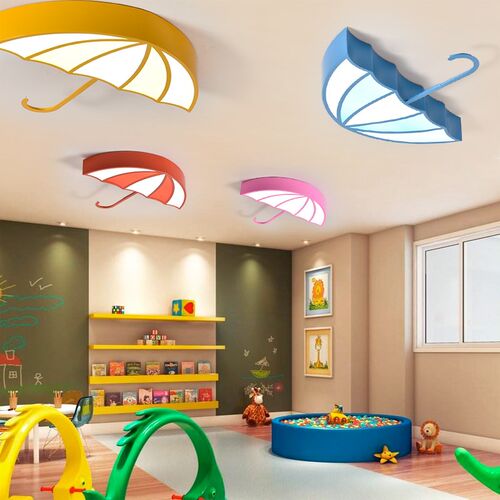 个性创意雨伞造型灯男生女生卧室儿童房led吸顶灯幼儿园卡通灯具