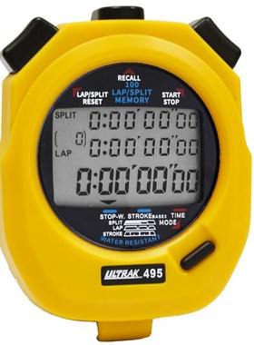 电子秒表DT495定尔志ULTRAK奥赛克100道3排显示计时器田径训练
