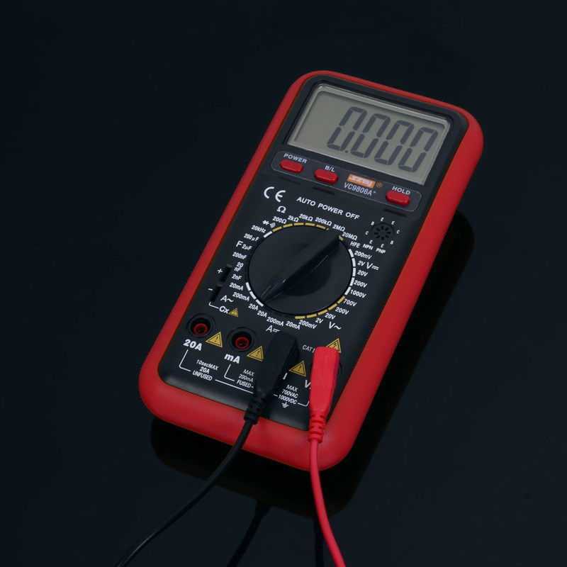 数字万用表电工仪器仪表用持式台式万用表VC9806A+万用表