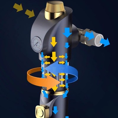 万向前置过滤器自动前置过滤器家用反冲洗前置过滤器,净水器
