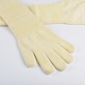 五指灵活芳纶棉纱线300度隔热手套防滑双层加长耐高温防烫手套