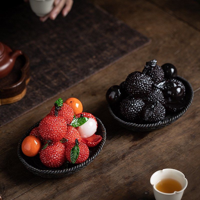 荔枝摆件(红利)家居玄关桌面装饰品茶室茶桌变色茶宠茶玩茶道摆设,特色手工艺,其他特色工艺品,淘宝优惠券,粉丝福利购,淘宝优惠卷