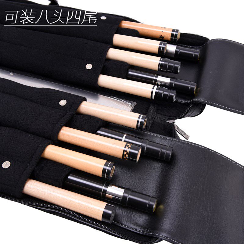 美洲豹台球杆包12孔台球杆桶九球杆包软包1/2台球杆筒7孔杆桶杆袋