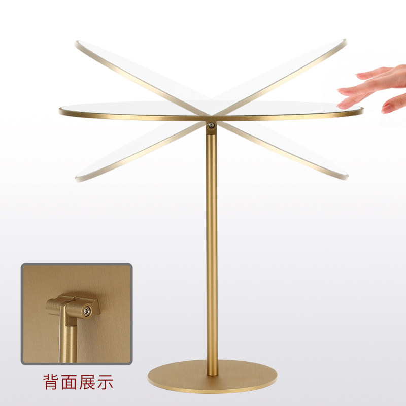 柜台专用双面镜珠宝店镜子台式试戴货镜道具首饰化妆眼镜镜店金店