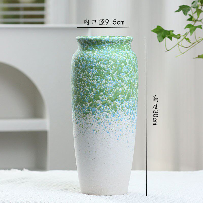 复古轻奢陶瓷花瓶桌摆清新无孔客厅摆件插鲜花水培客厅玄关小摆件