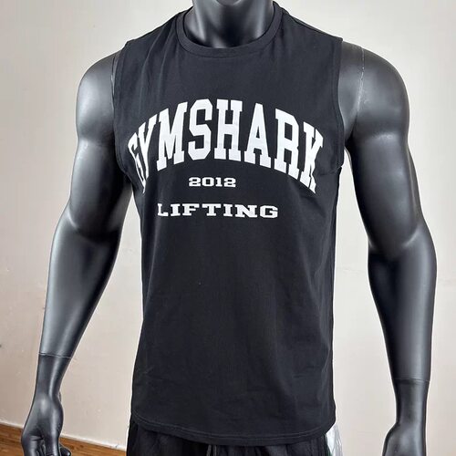 GYMSHARK LIFTING坎肩男士弹力棉运动健身宽松训练印花无袖背心