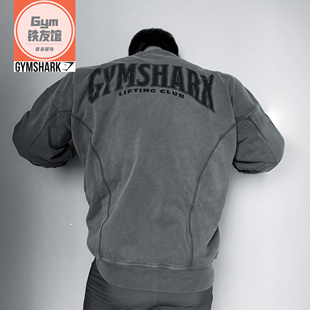 HERITAGE水洗衛(wèi)衣男女ins運(yùn)動休閑落肩寬松棉質(zhì)長袖 重磅GYMSHARK