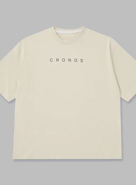 CRONOS日系简约风健身短袖男士训练百搭宽松运动休闲落肩半袖t恤