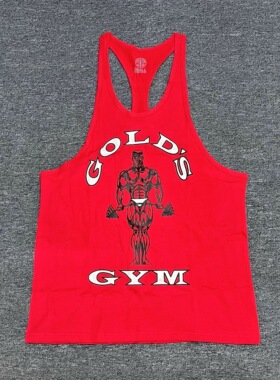 美国GOLDS GYM金吉姆工字背心男式美式罗尼健美运动纯棉吊带无袖