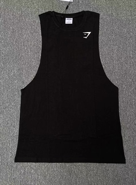 GYMSHARK CRITICAL夏季健身坎肩男士运动宽松棉质大开口无袖背心