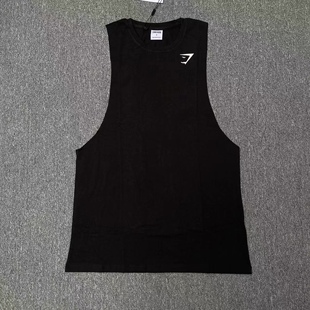 GYMSHARK CRITICAL夏季健身坎肩男士运动宽松棉质大开口无袖背心