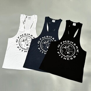 Gymshark legacy stringer运动健身细带工字棉质背心男士训练吊带