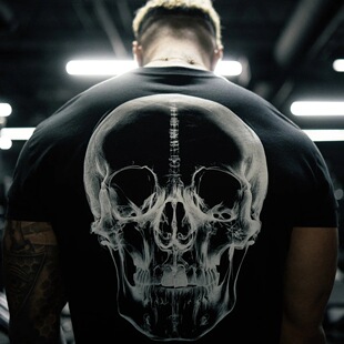 GYMREAPERS美式圆领宽松短袖男士训练健身运动户外休闲T恤衫