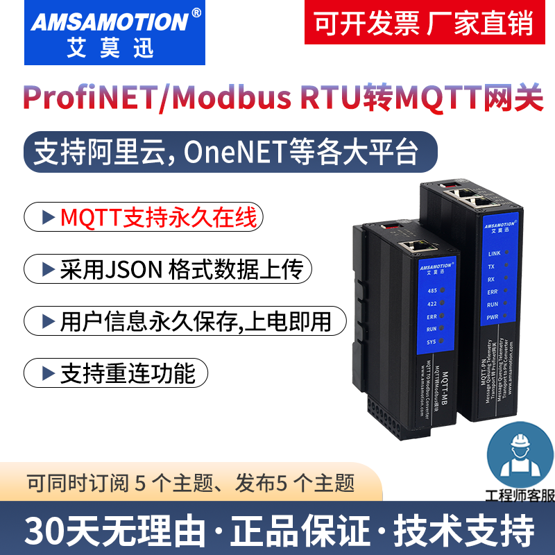 MQTT转ModbusRTUProfinet网关