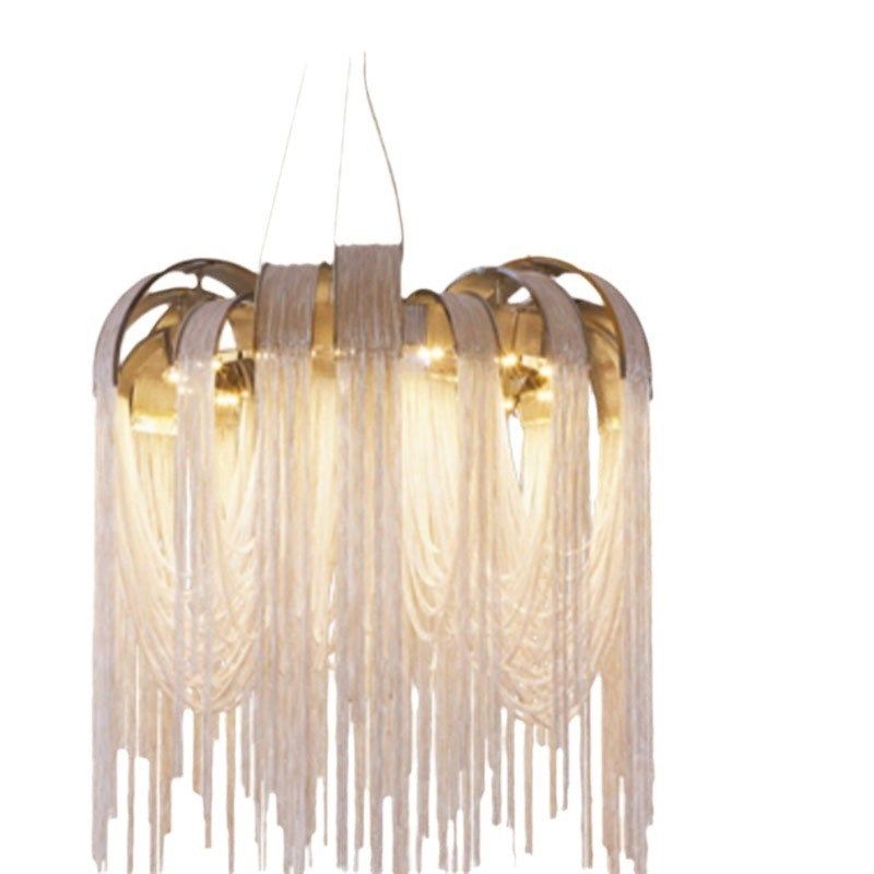 意大利设计师现代简约流苏餐厅吊灯长方形酒店吧台艺术灯具,家装灯饰光源,客厅吊灯,淘宝优惠券,粉丝福利购,淘宝优惠卷