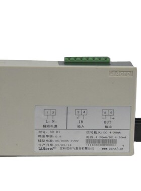 安科瑞单相直流电流变送器BD-DI电力变送器输出4-20mA或0-5V