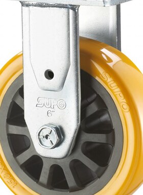 SUPO/向荣 6寸 承重型 工业定向橙色PU聚氨酯脚轮Z07S-04-150-222