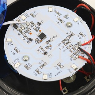 红蓝车载太阳能爆闪灯警示灯车用车顶强磁吸附闪光灯夜间安全警示