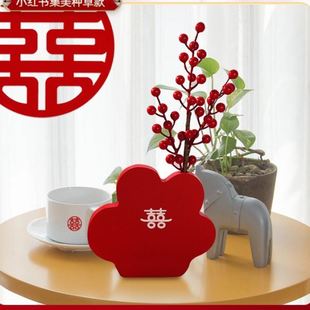 饰品结婚订婚婚房装 婚礼布置喜字客厅装 饰摆件小摆件喜庆用品大全