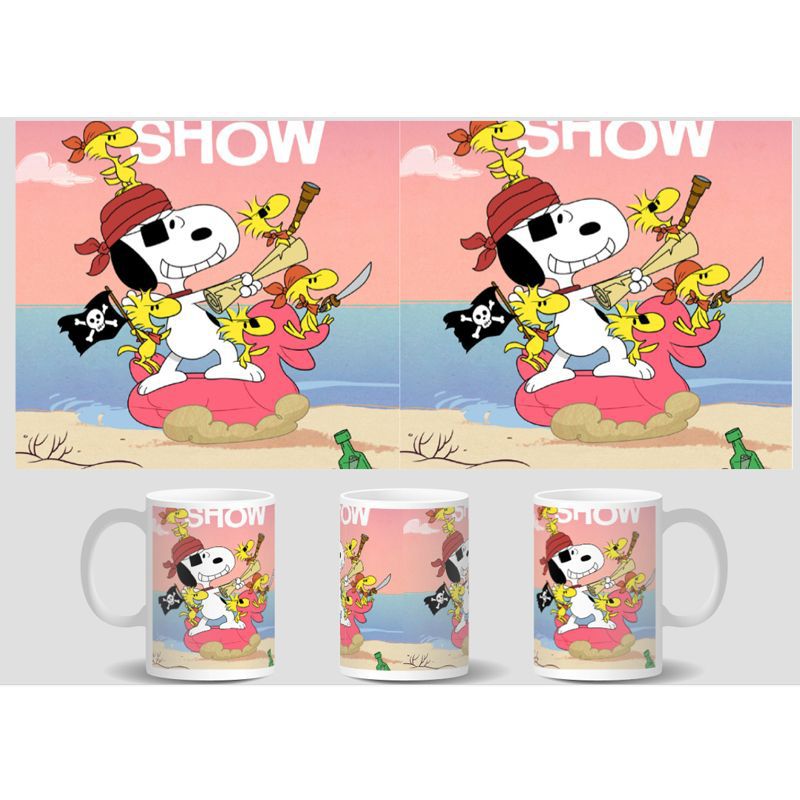 史努比周边动漫二次元陶瓷少女心带把