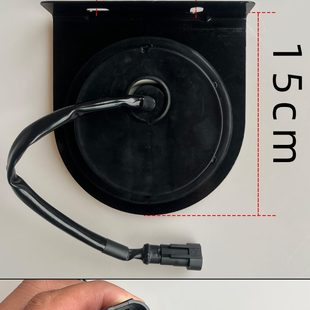 LED锁云挂车尾灯货车警示灯防追尾灯圆形红灯24V超亮防水后雾灯