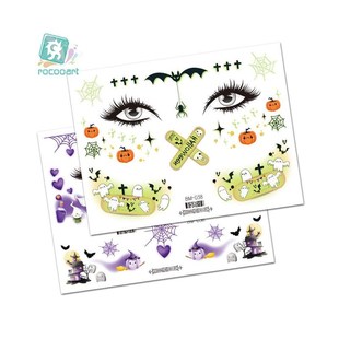 face Halloween iwaterproof tattoo patch萬圣節(jié)防水紋身恐怖臉