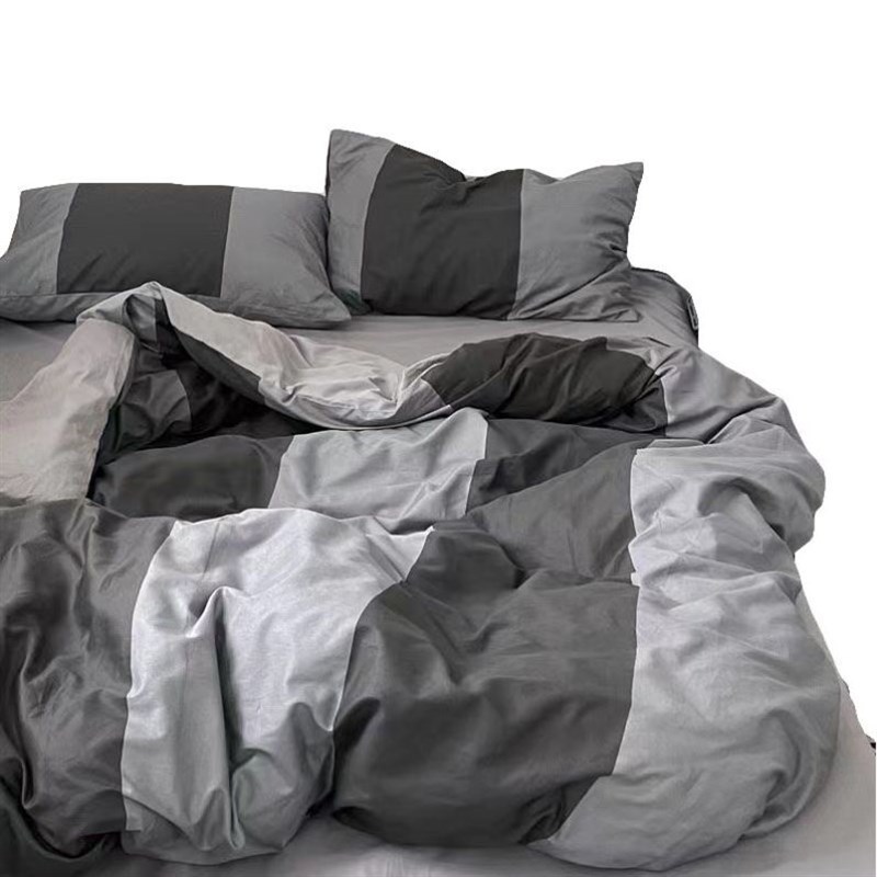 4 pcs dbed sheets set beddings cotton flat sheet pillowcases