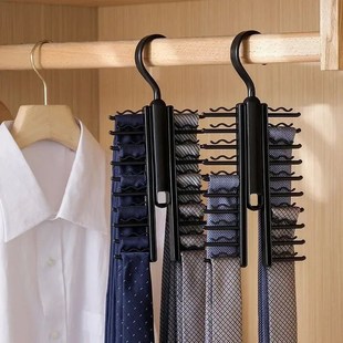 Storage Organize Rotatable Tie Neucktie Wardrobe Hanger Rack
