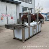 小酥肉油炸流水线鸡肉圈鸡柳油炸生产线商用连续式 薄脆油炸机