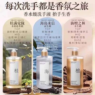 香氛洗手液家用儿童按泡压型沫HXR持久留香温和清官洁大容量方正